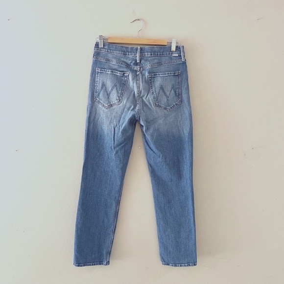 Mother The Dazzler Yoke Front Ankle Wander Dust Blue Denim Jeans, Sz 30, EUC - Picture 4 of 7